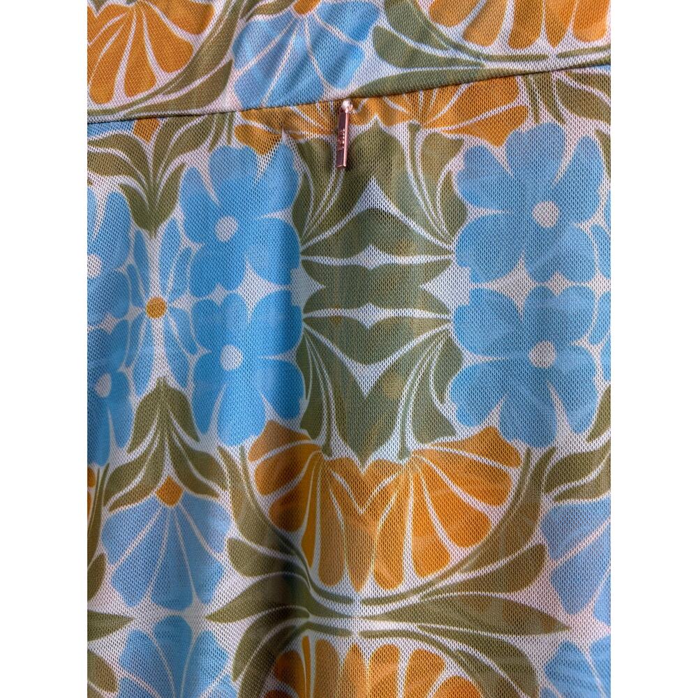 MISA Los Angeles Ekat Maxi Skirt - NWT - Blue Citrus Print - Size XS - Picture 9 of 10